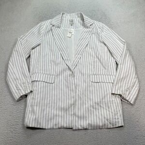 Anthropologie The Tessie Blazer By Maeve Striped Edition XL NEW